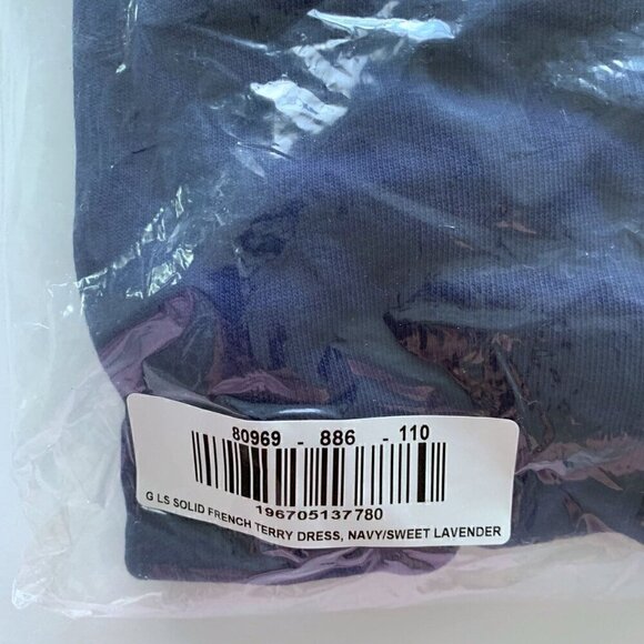 Hanna Andersson Girl Long Sleeve French Terry Dress 5T 110 Cm - Picture 6 of 9